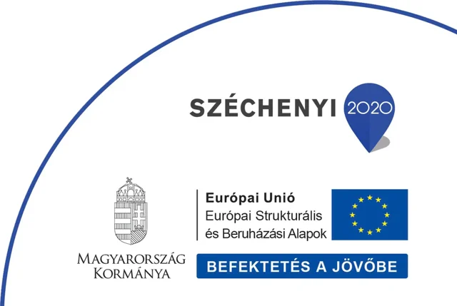 Széchenyi 2020. Magyarország Kormánya. Európai Unió, Európai Strukturális és Beruházási Alapok. Befektetés a jövőbe.